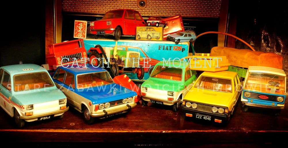 Stare Polskie Zabawki PRL czz sinol estetyka fiat 125p maluch żbik