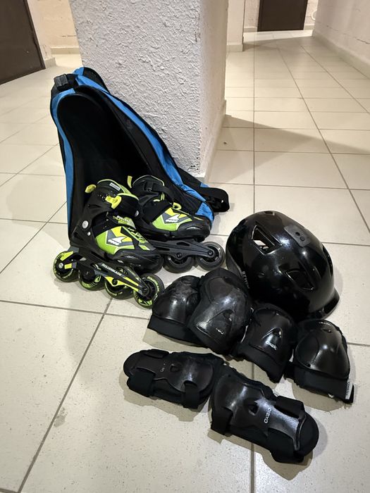 Продам дитячі ролики Rollerblade, шолом, захист, сумку Micro