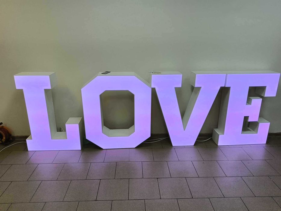 Napis Litery LOVE 3D na Wesele 100cm