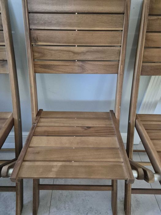 Krzesła drewniane bukowe składane