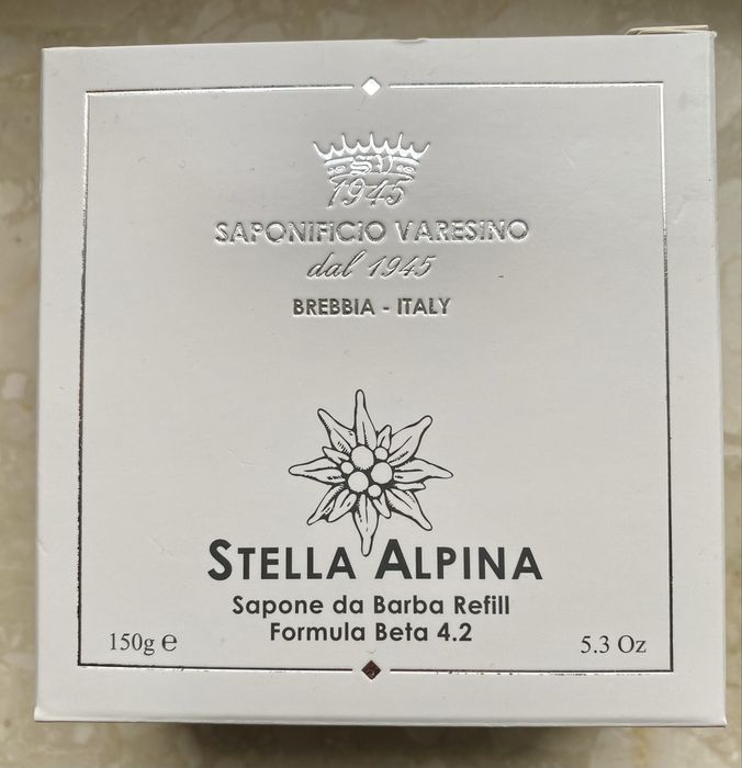 Saponificio Varesino Stella Alpina włoskie mydło do golenia