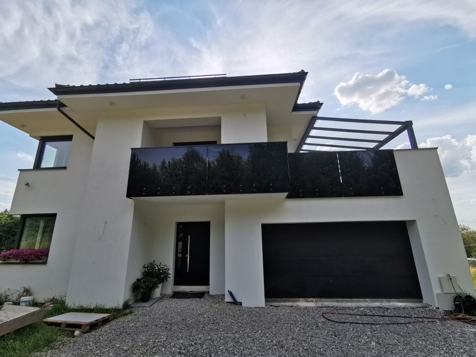 balkon balkony taras szklany metalowy