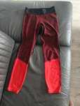 Legginsy czerwono-czarne