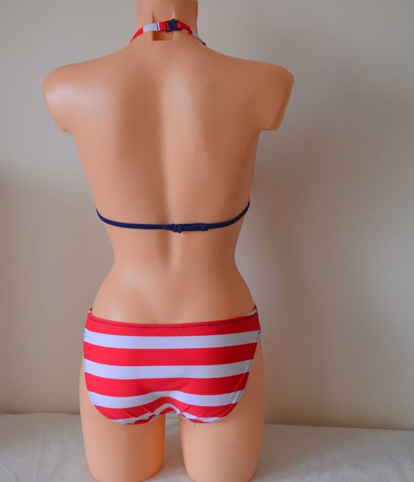 Strój kąpielowy damski rozmiar S paski 2 częściowy