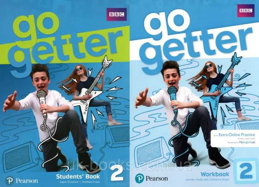 GoGetter 2 - Комплект підручник та зошит, Student's book, Workbook.
