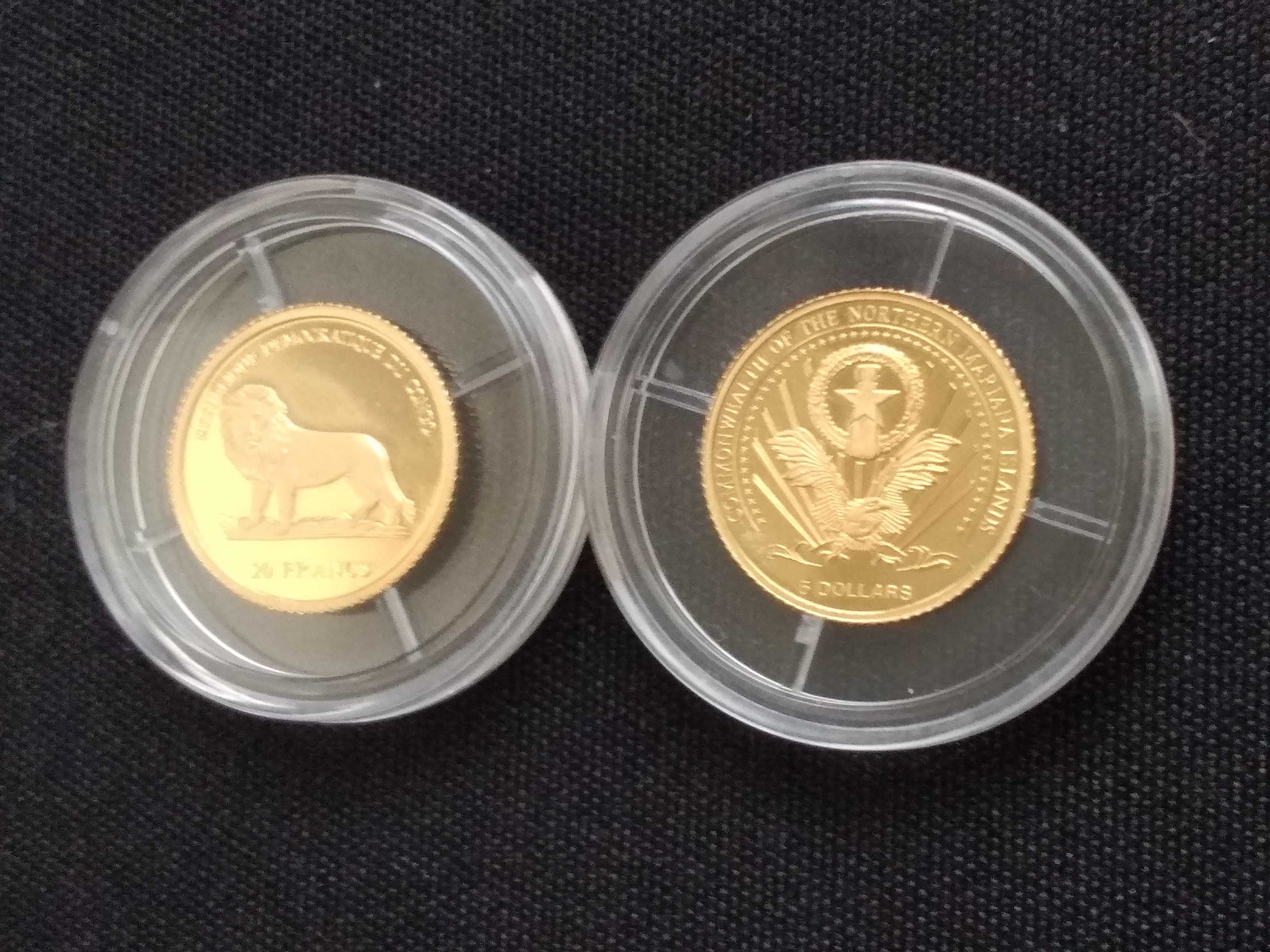 Złota moneta Au 1.24g 0.999 Papież Jan Paweł II złoto Komunia