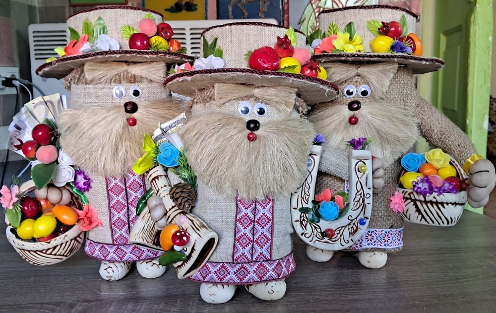 Оберег,Сувенир, Кукла ручной роботы , Домовенок,