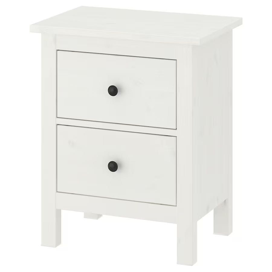 HEMNES Komoda, 2 szuflady, bejca, 54x66cm 802.426.27