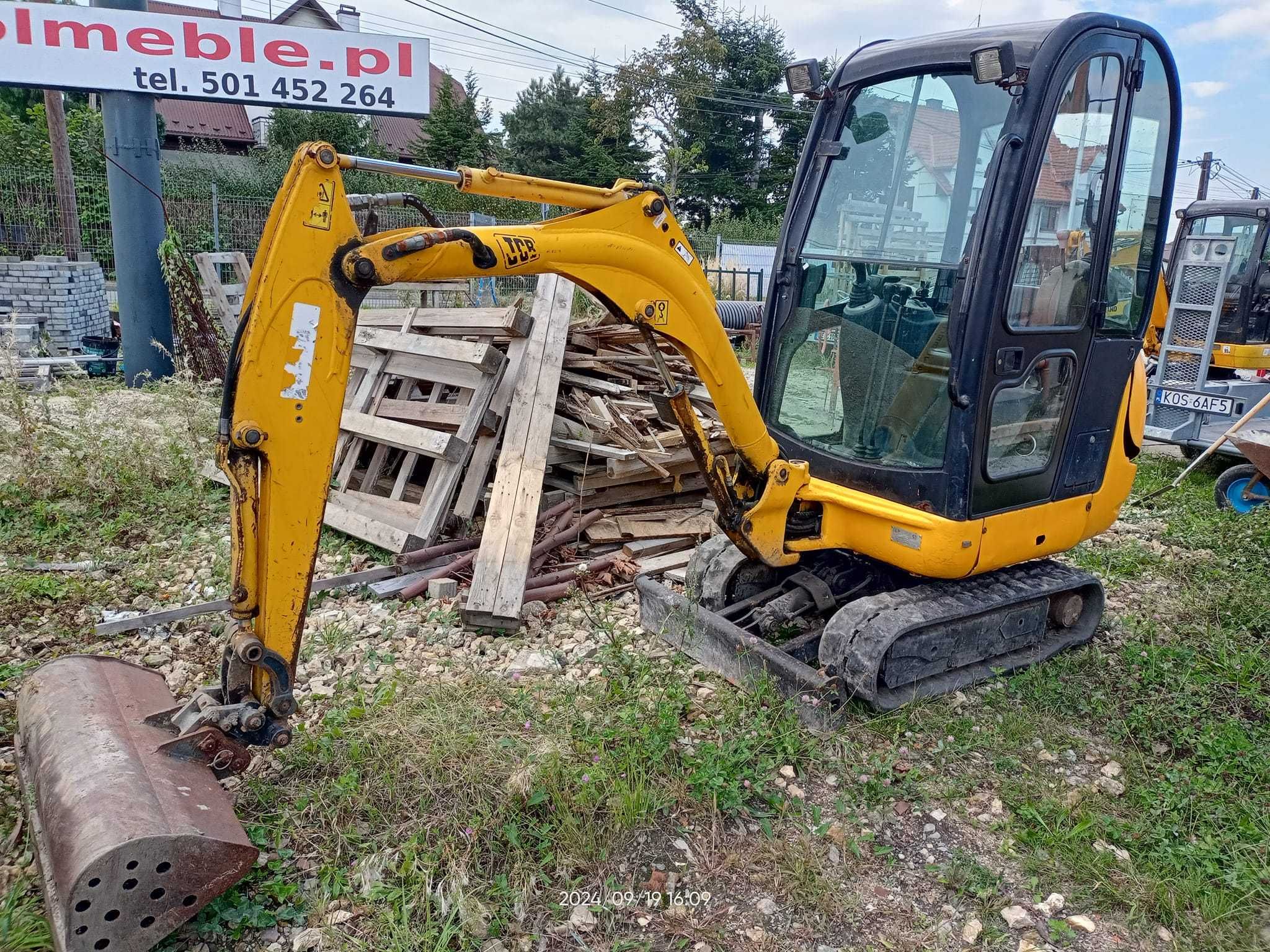 Wynajem Minikoparek JCB Bez Operatora KĘTY