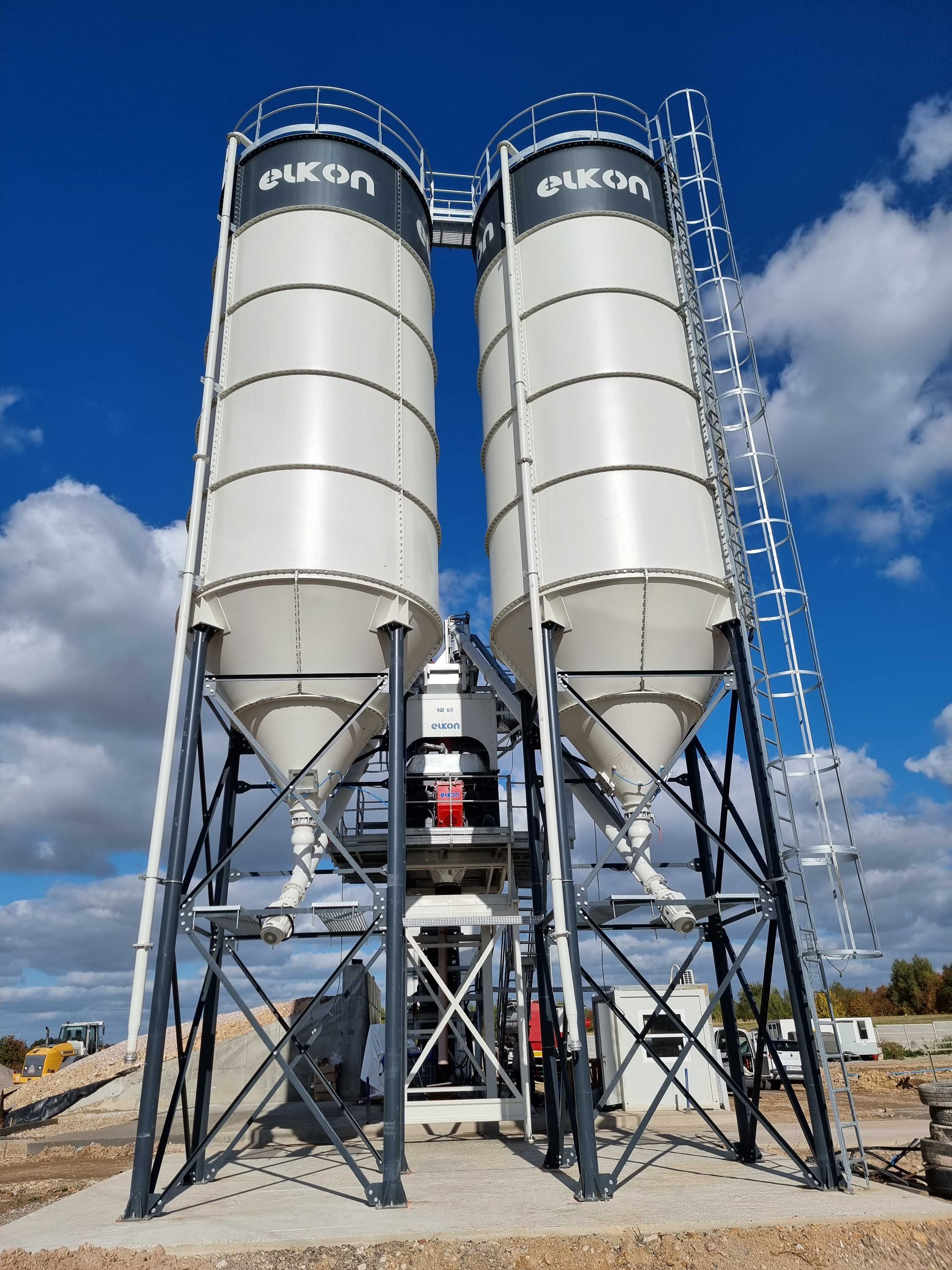 Skręcany Silos na cement  100 ton (75 m³) z osprzętem i z dostawą