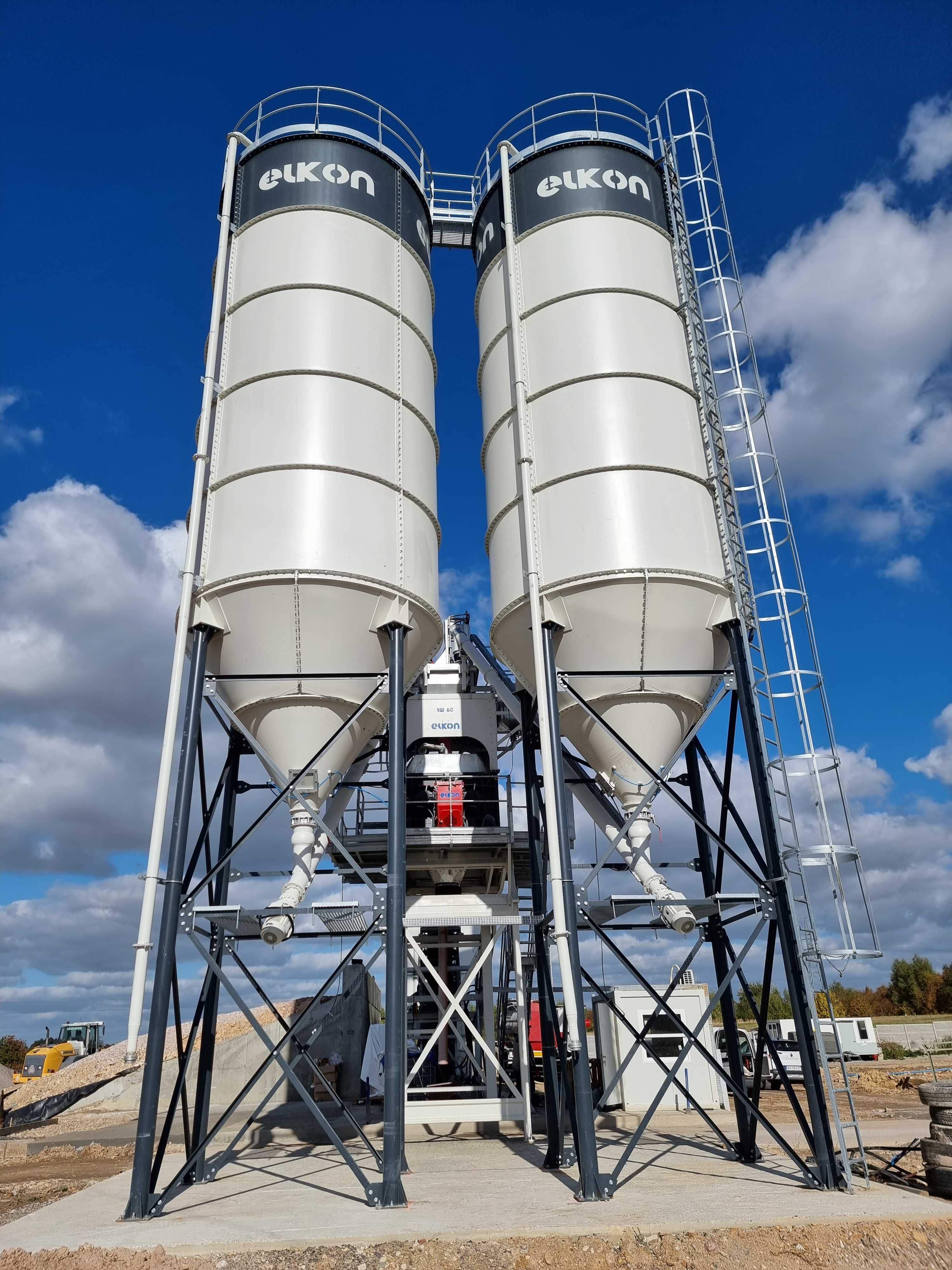 Silos na cement  100 ton (75 m3) z osprzętem z dostawą