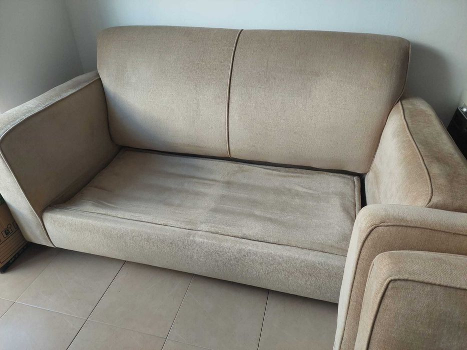 Sofá-cama, 3 lugares, impecável