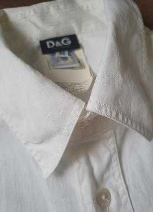 Мужская белая рубашка dolce Gabbana оригинал  размер м