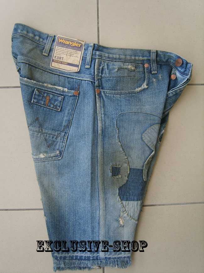 Krótkie spodenki jeansowe męskie Wrangler Kurt Short W32 pas 89 cm