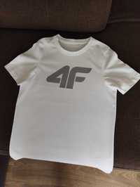 Biały t-shirt 4f dla chłopca