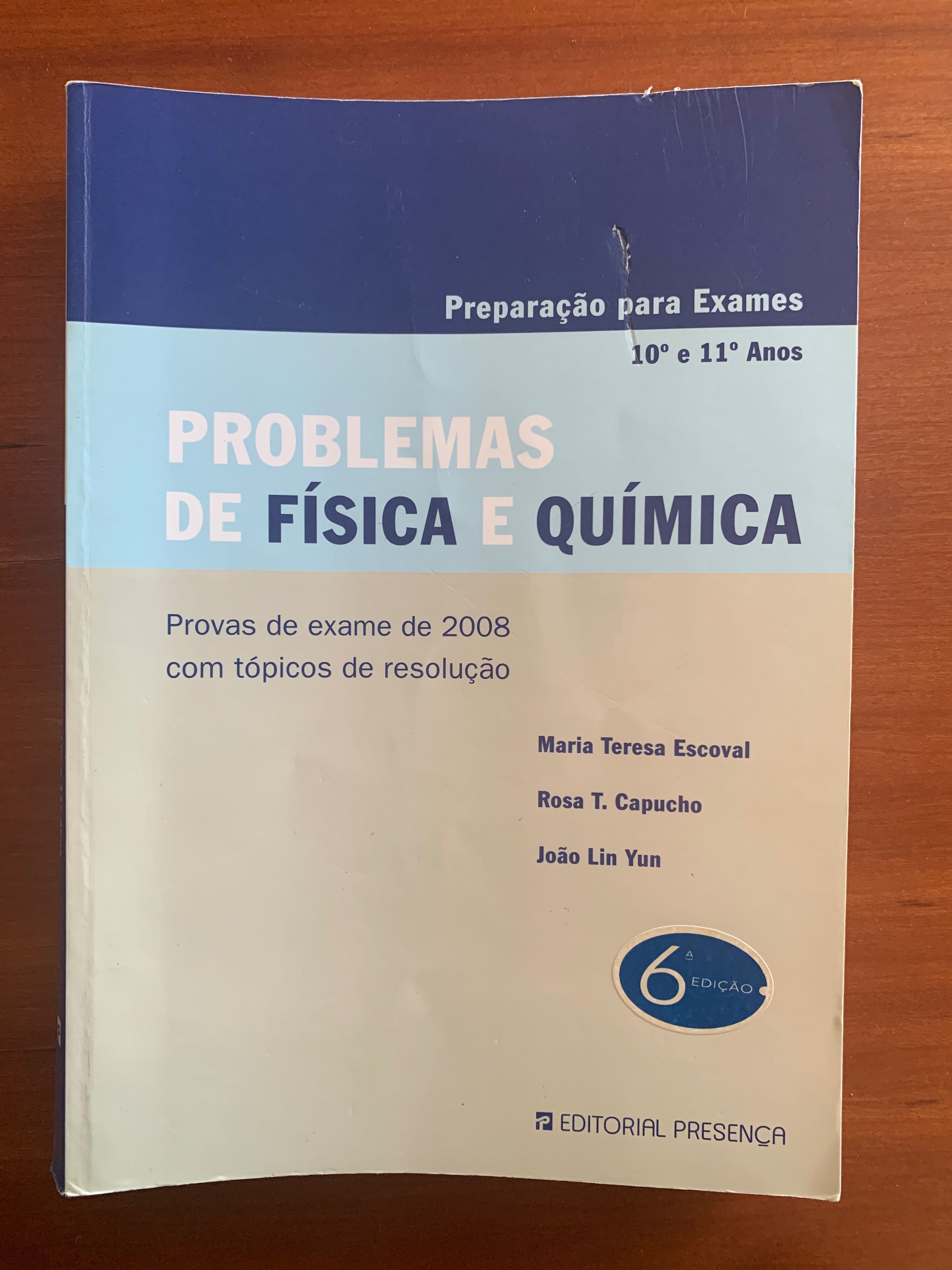 Fisica Quimica exames livros manuais vários anos VER