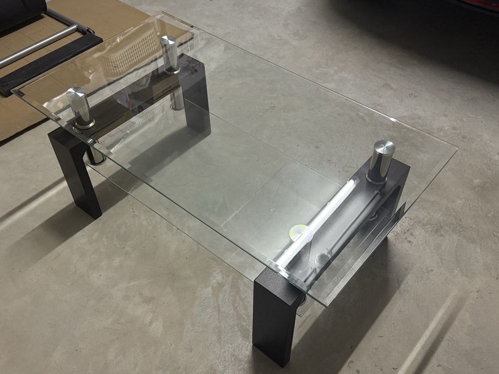 Mesa de apoio em vidro