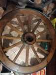 Mesa roda de bois