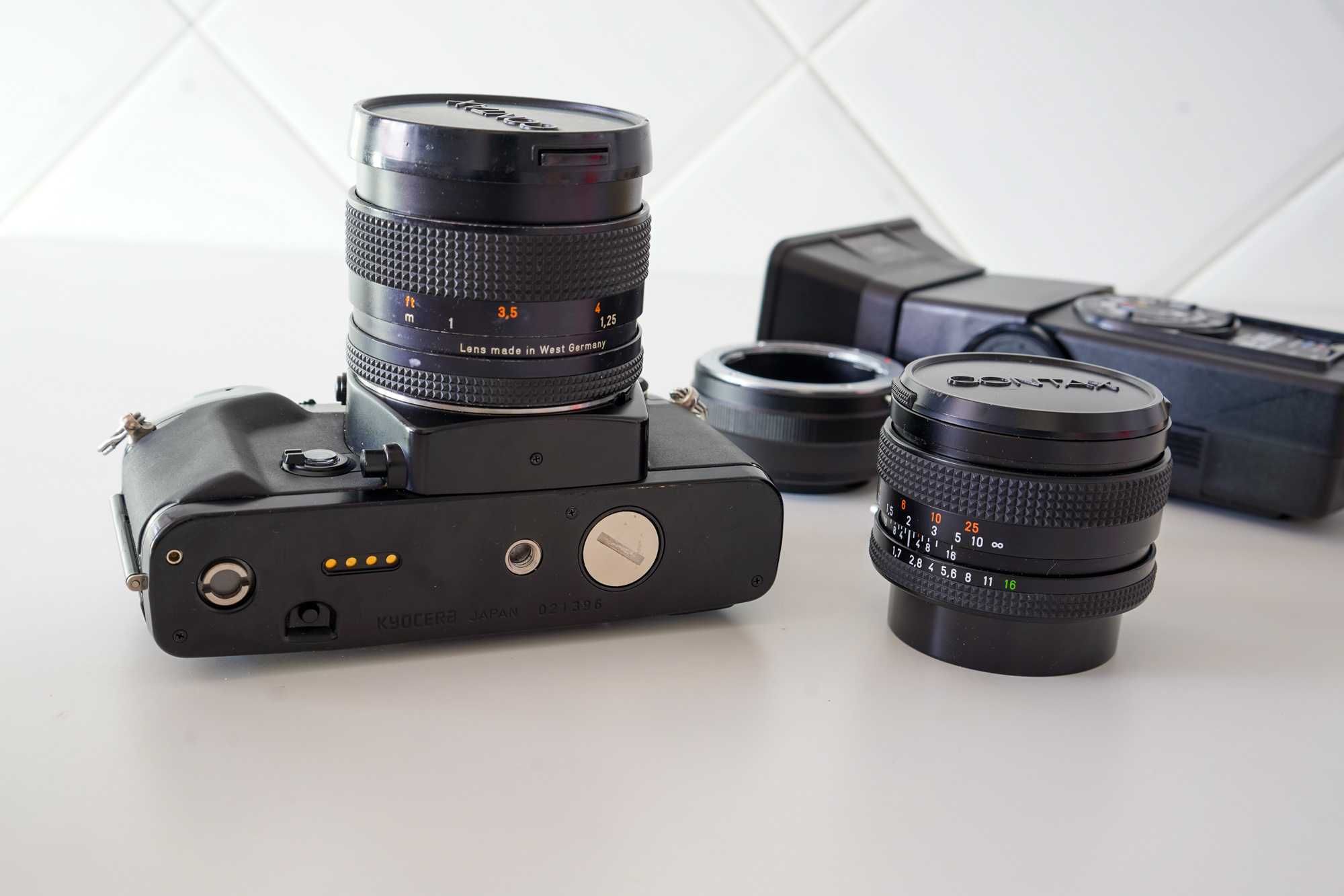 Contax 159MM + Carl Zeiss T* 50mm f1.7 + Accessorios