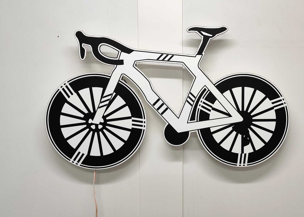 Bicicleta com iluminação