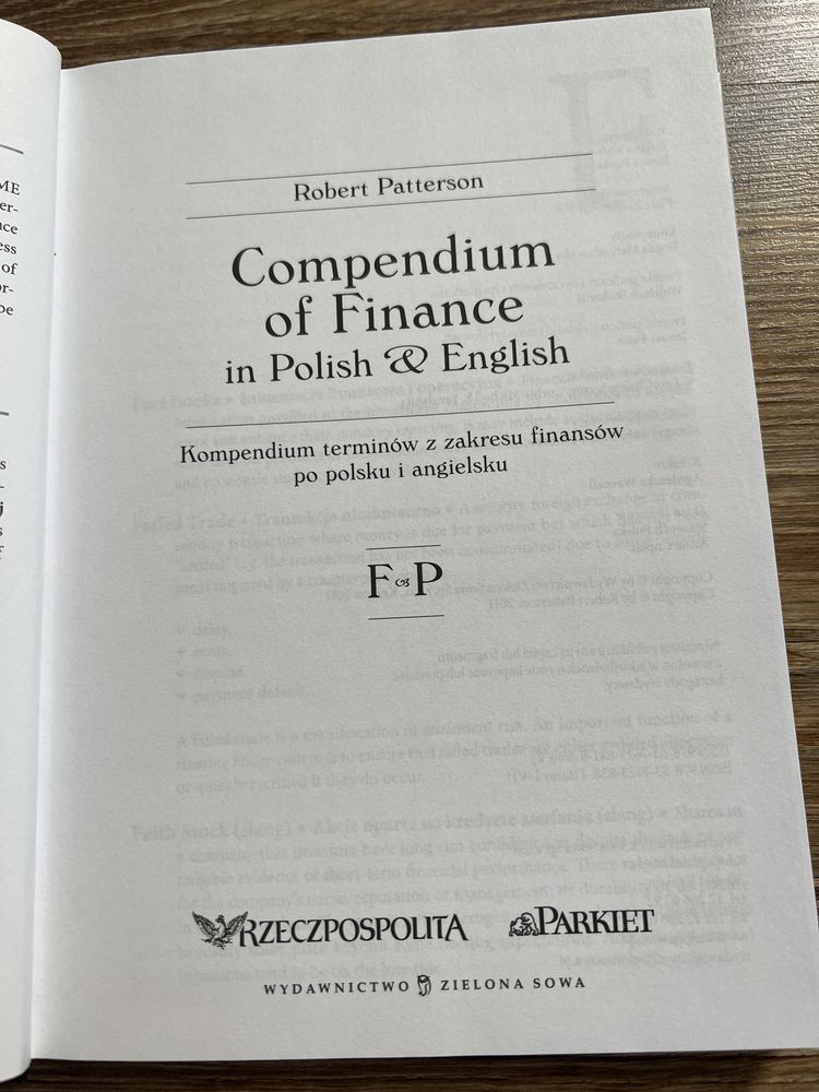 kompendium terminów z zakresu finansów po polsku i angielsku tom 5