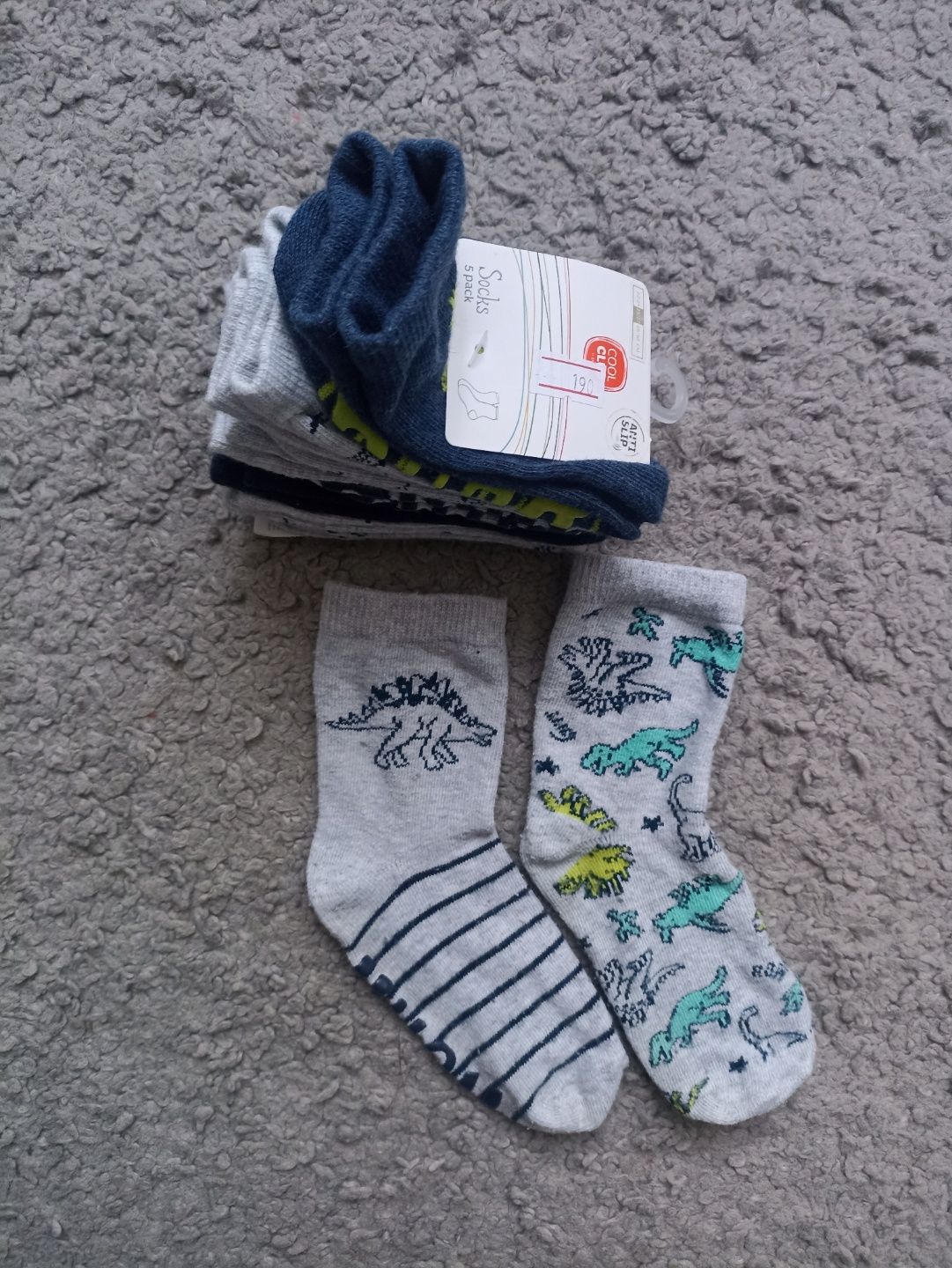 Шкарпетки з динозаврами 5 шт для хлопчика 3-4роки