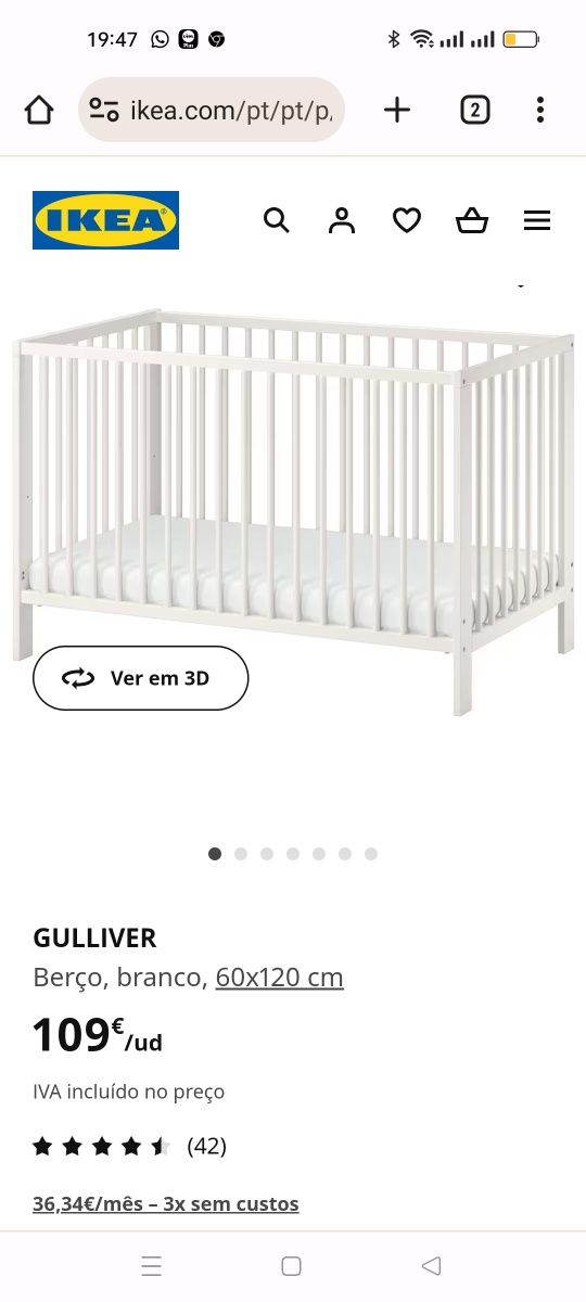 Berço Ikea Gulliver