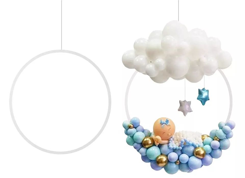 Stelaż do dekoracji z balonów w kształcie koła (78 cm). Godan