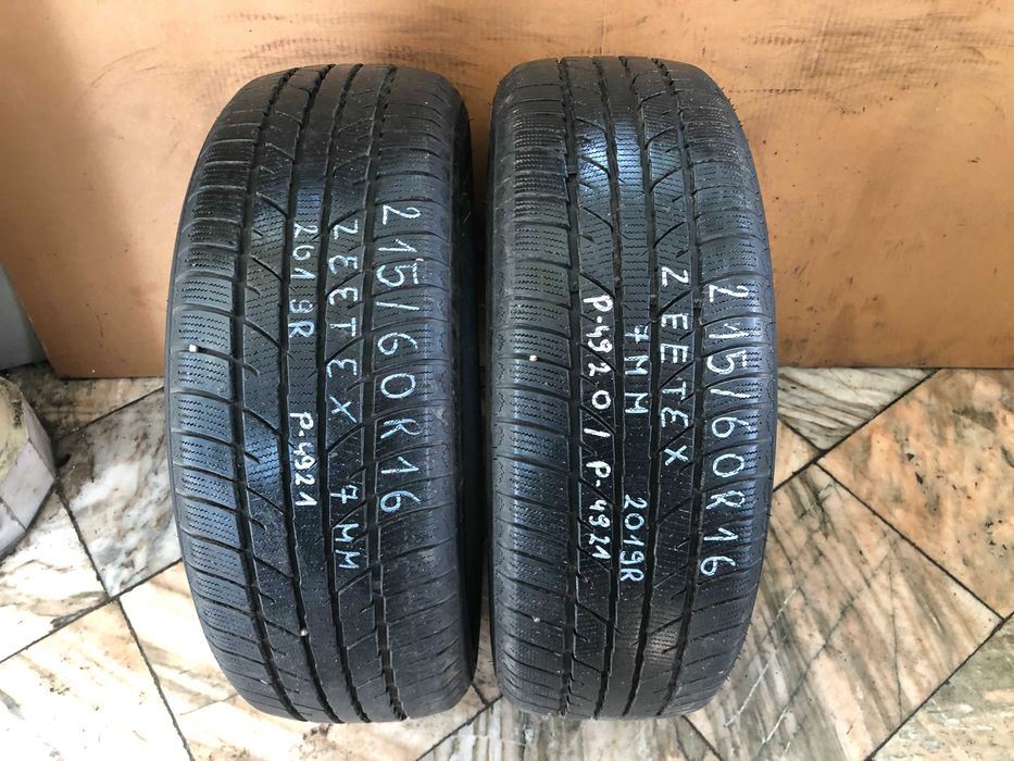 Opony ZIMOWE x2 Zeetex WP 1000, 215/60R16 7mm 2019r -MONTAŻ