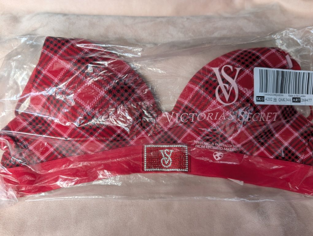 Бюстгалтер бра Victoria Secret 34A 75A Віктория Сікрет бюст бюстик ліф