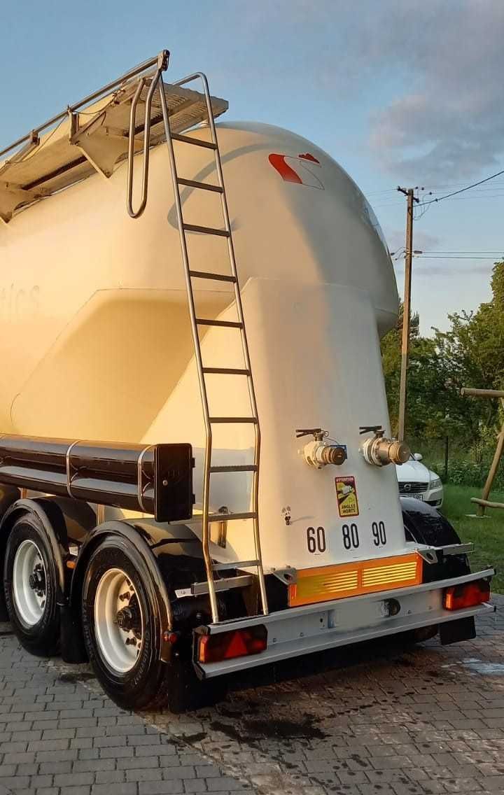 Cysterna cementowóz Feldbinder EUT 36.3 cementonaczepa.