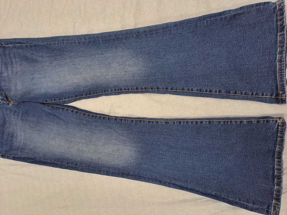 Нові стильні джинси (скіні кльош) на високий зріст розм 56-58