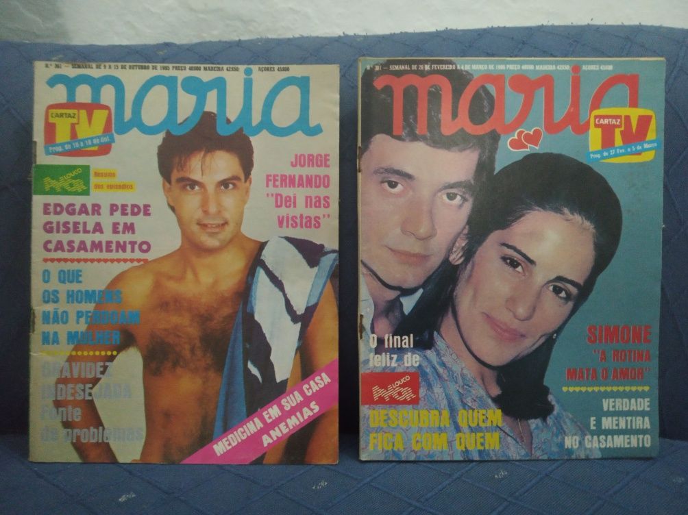 Lote de 16 Revistas MARIA, anos 80