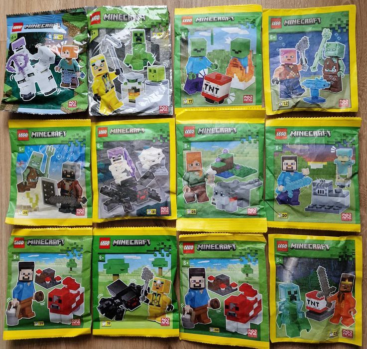 4 X minifigurka saszetki Lego MINECRAFT  wolny wybór
