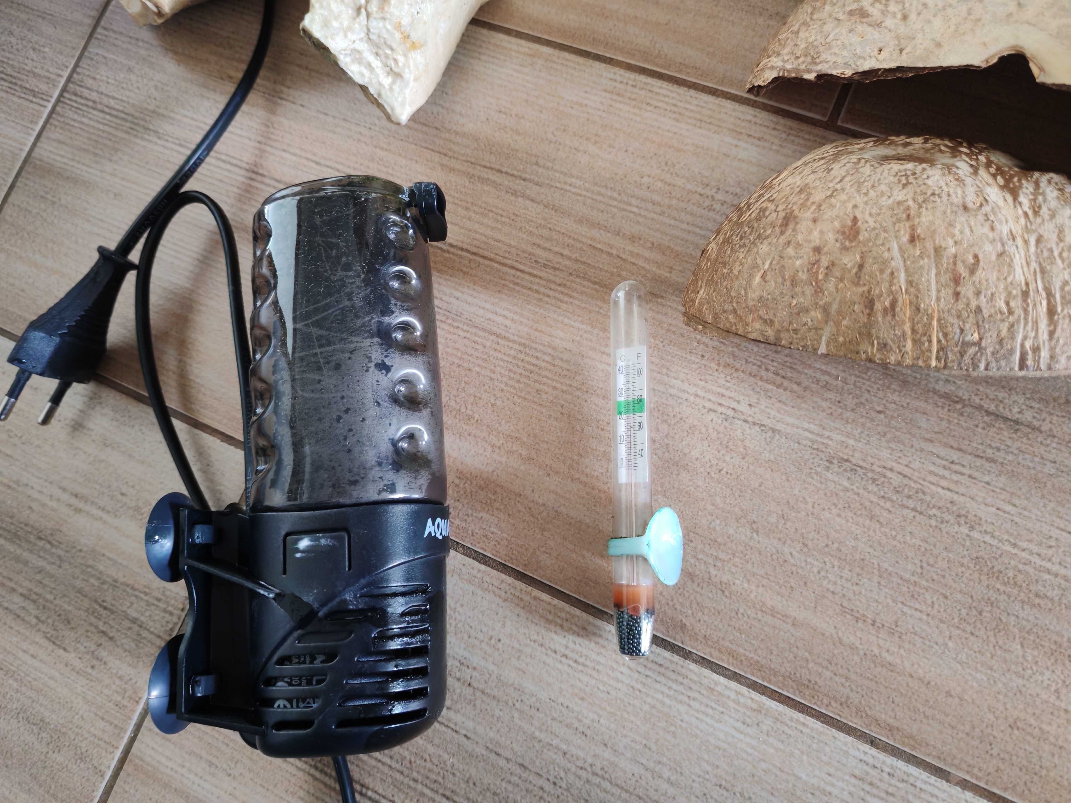 Akwarium 25l  oświetlenie filtr kamienie