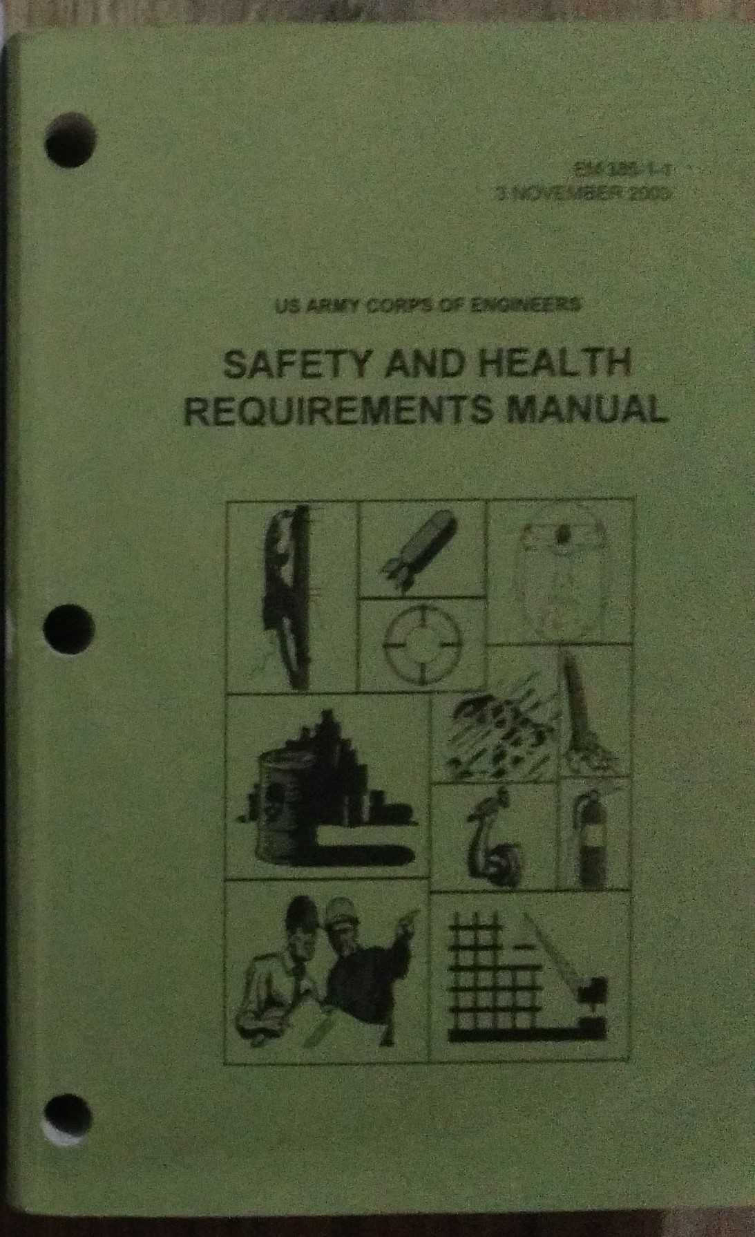 US Army corps of Engineers Safety and Health Requirements Manual 2003