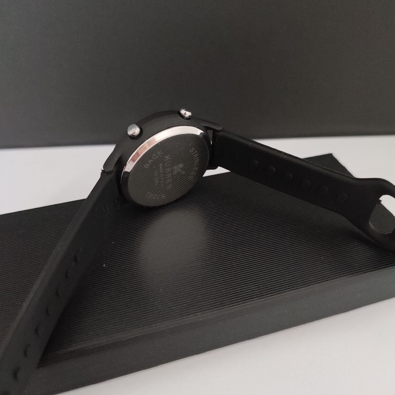 Zegarek damski czarny LED datownik silikonowy pasek na Prezent