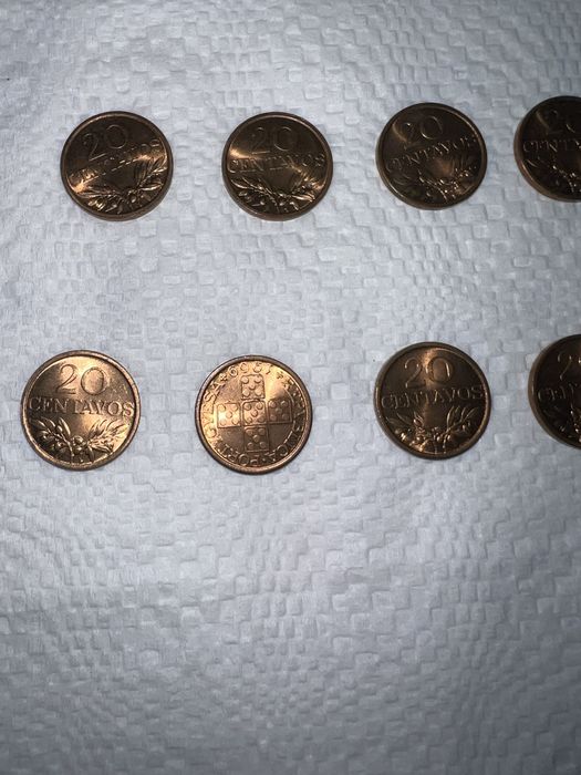 Moedas de 20 centavos republica portuguesa 1969