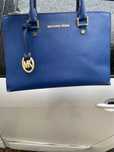 Сумка michael kors  selma large синя стан 8/10