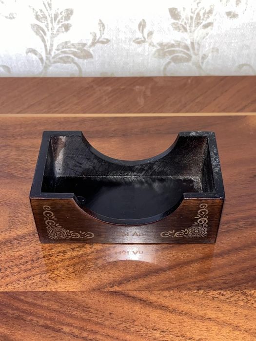 Бирдекели подставки под чашки бокалы Япония винтаж перламутр дерево