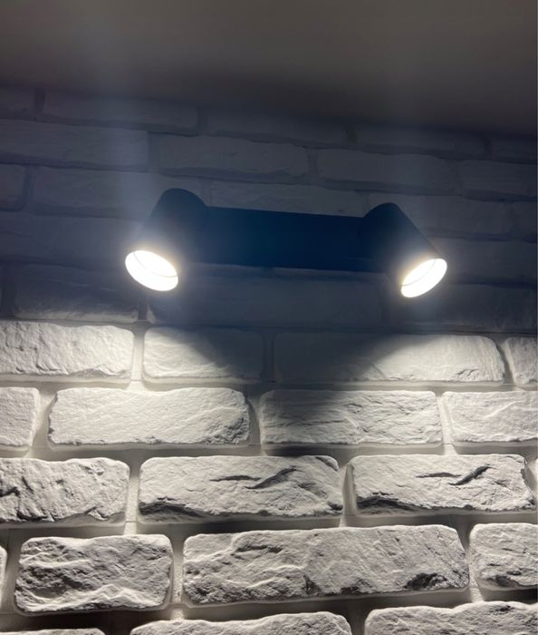 Nowoczesna lampa sufitowa 2-punktowa LEDHOFF GU10 czarna regulowana