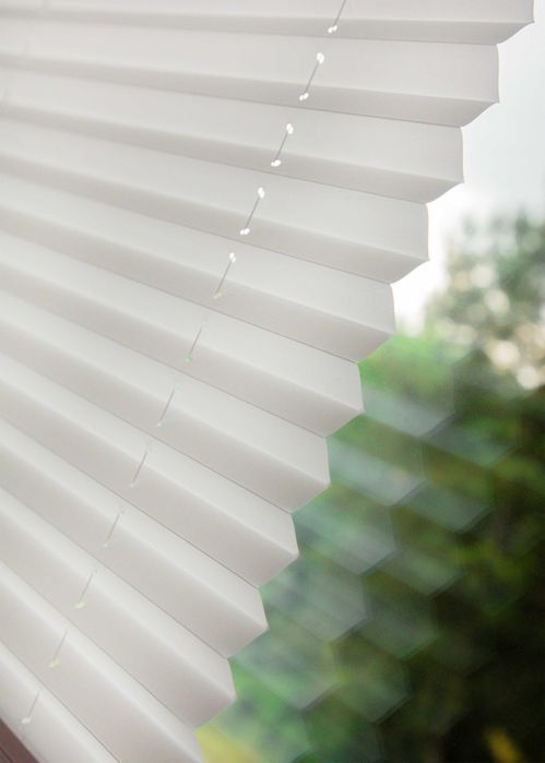 Żaluzja plisowana biała