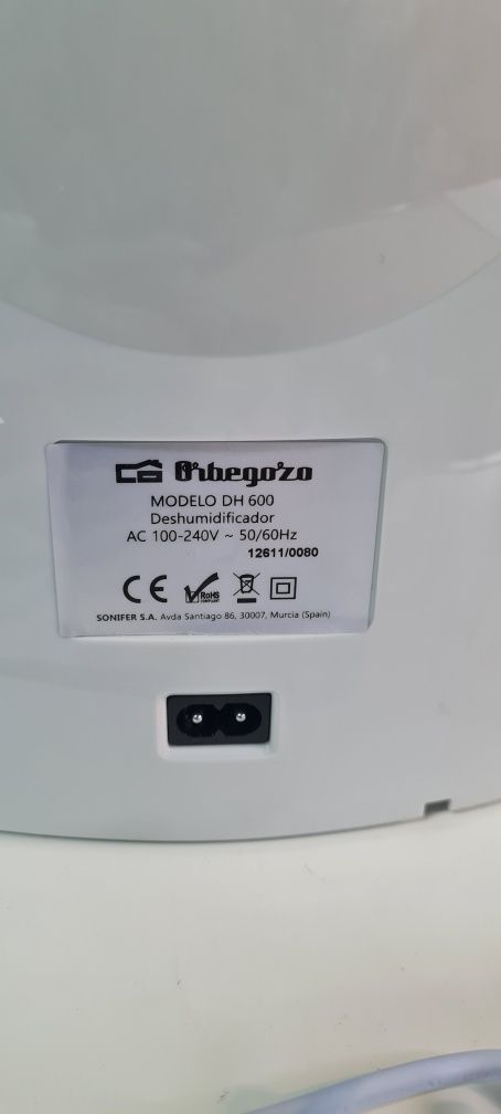 Desumidificador Orbegoso DH600