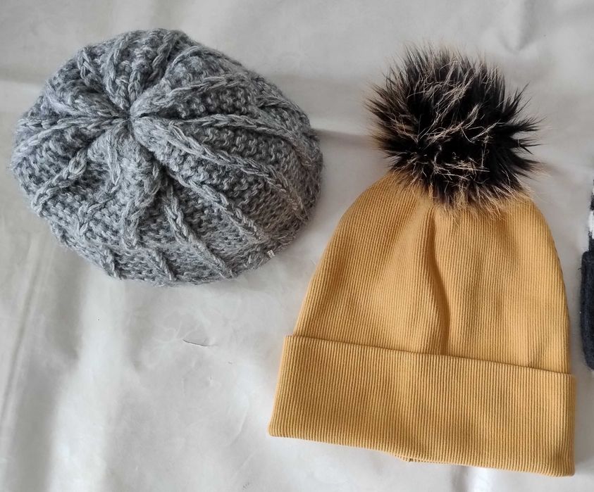 Czapka ciepła na jesień zimę gruba, czapka H&M One size z wełny alpaki