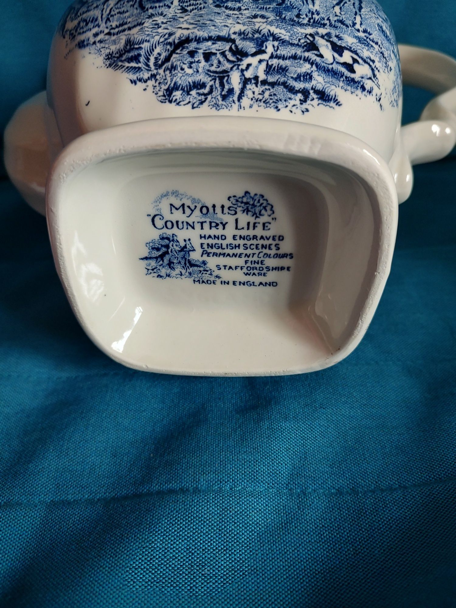 Порцеляновий чайник Myotts, Country Life, синій, Англія