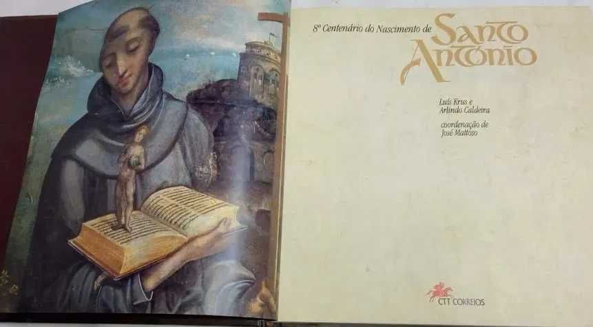 Livro dos CTT completo "8º Centenário Nascimento Santo António" - Novo