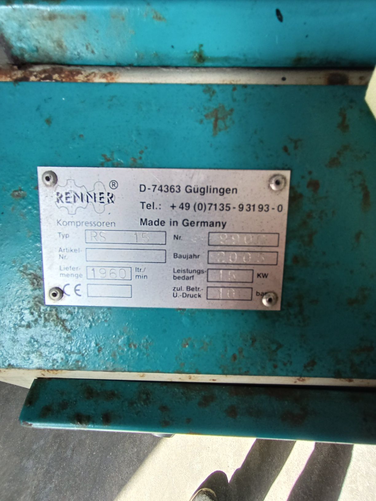Compressor Renner 20 cv