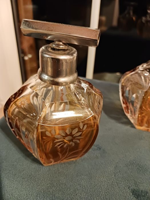 Art deco huta Julia zestaw toaletowy