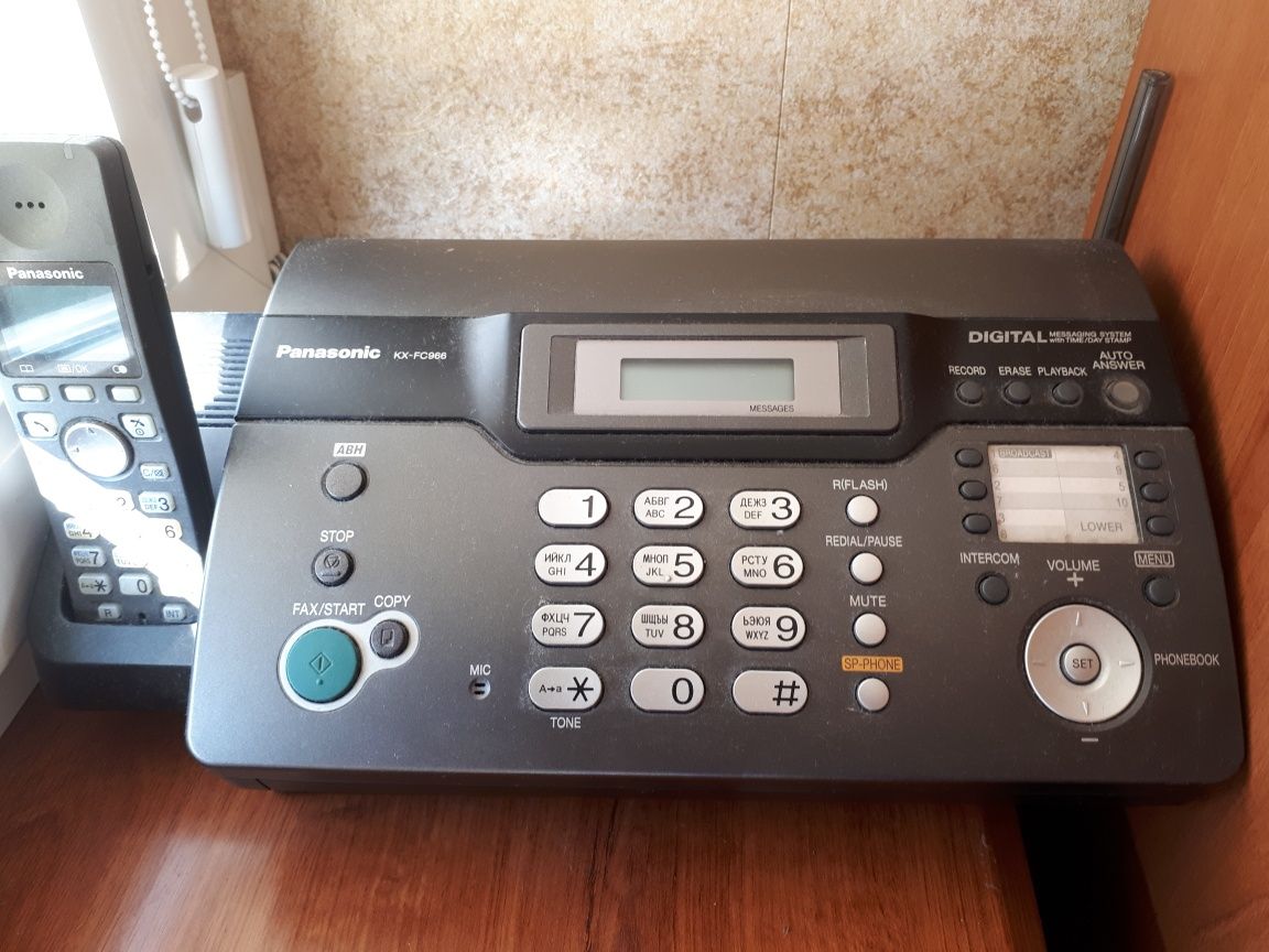 Радиотелефон+факс Panasonic KX-FC 966