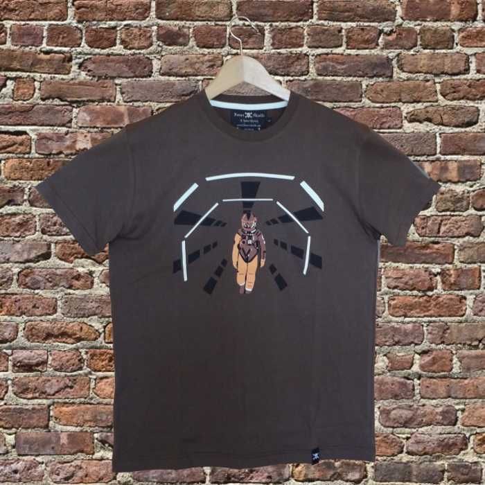 T Shirt 'Camisolas' de cor Castanho